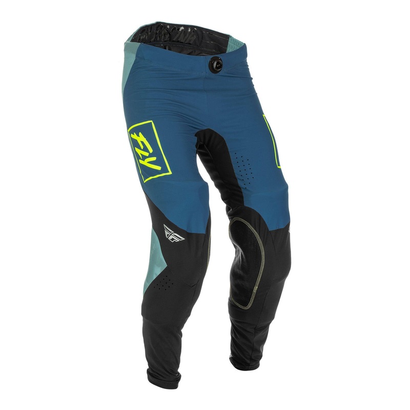 Fly Racing 2022 Lite Hydrogen Pant - Grey / Teal / Hi-Vis
