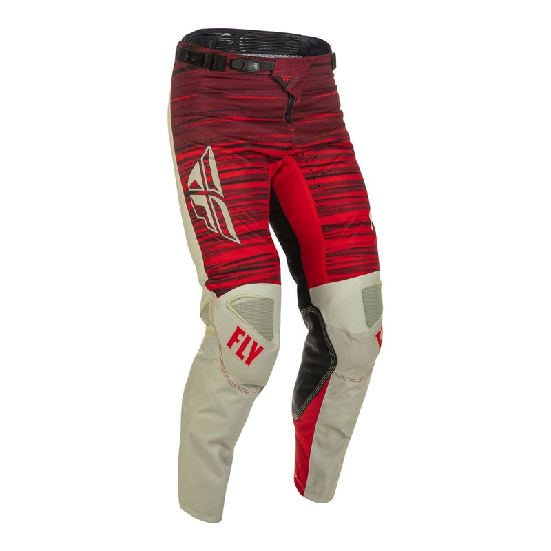 Fly Racing 2022 Kinetic Wave Pant - Light Grey / Red