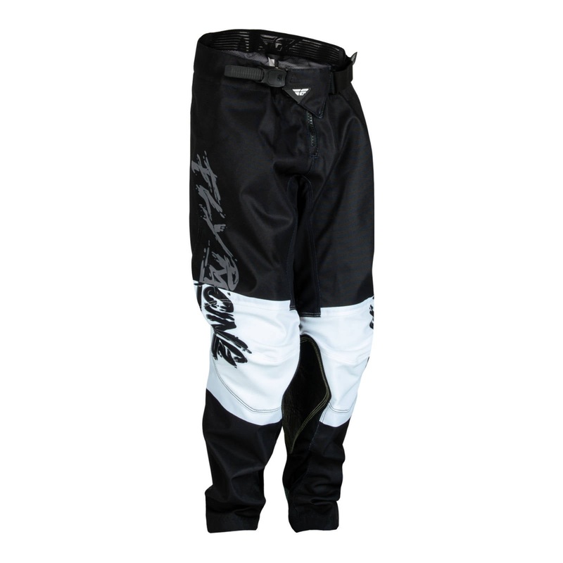 Fly Racing 2023 Kinetic Khaos Youth Pant - Grey / Black / White