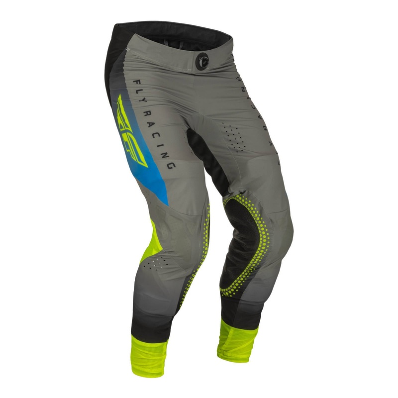 Fly Racing 2023 Lite Hydrogen Pant - Grey / Blue / Hi-Vis
