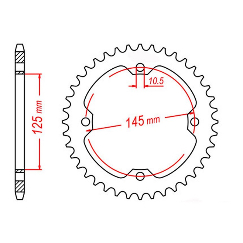 MTX 1857 Steel Rear Sprocket #520