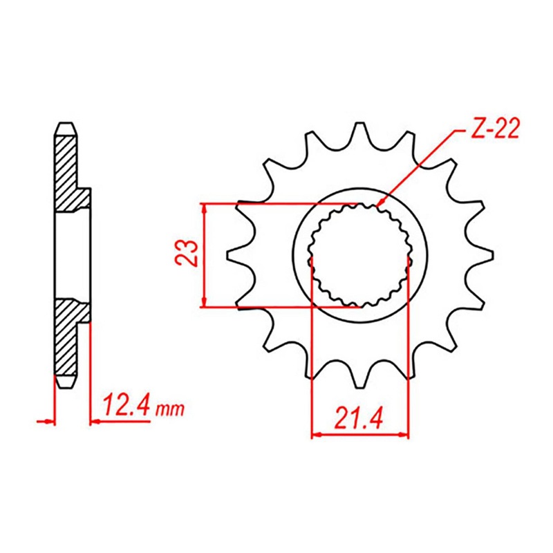 MTX 1594 Steel Front Sprocket #428