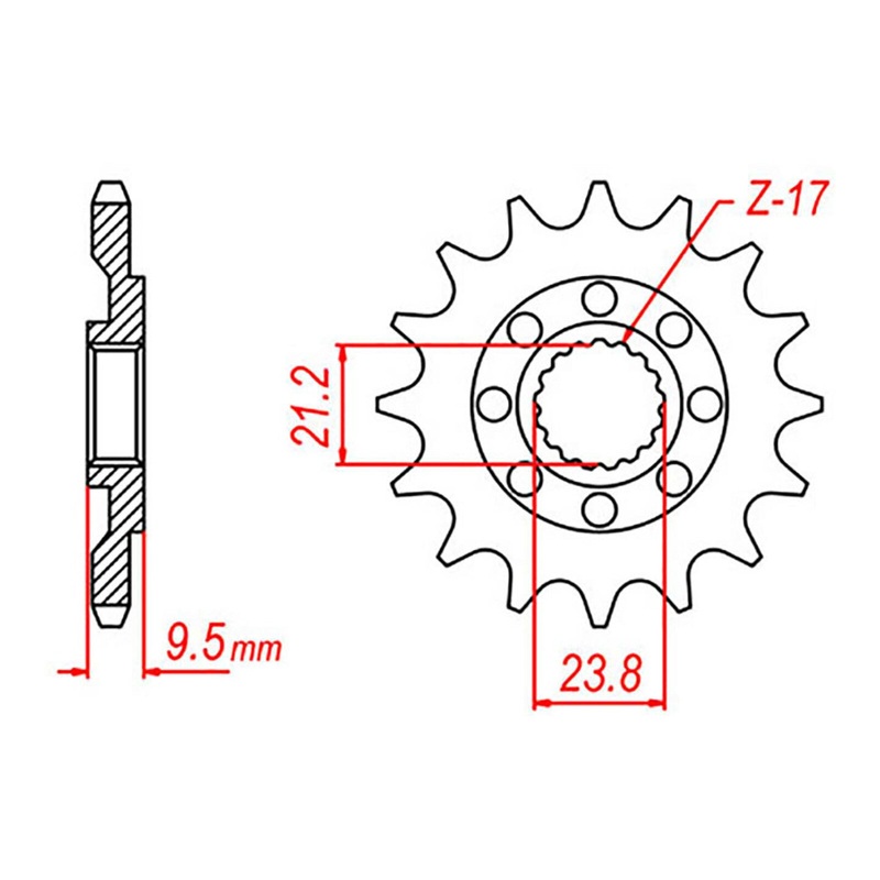 MTX 284 Steel Front Sprocket #520