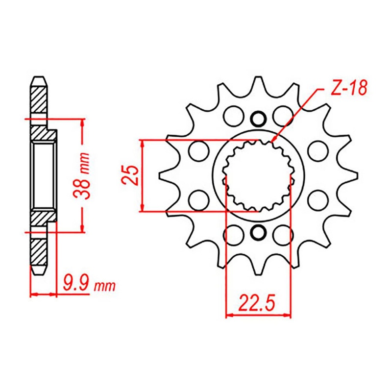 MTX 403 Steel Front Sprocket #520
