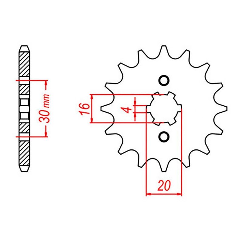 MTX 548 Steel Front Sprocket #428