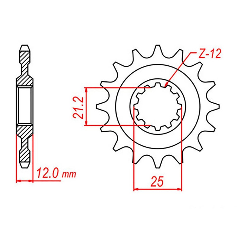 MTX 823 Steel Front Sprocket #520
