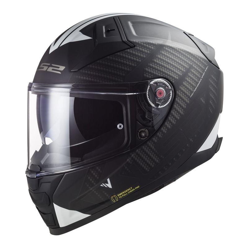 LS2 FF811 Vector II Splitter Helmets - Matte Black / White 06