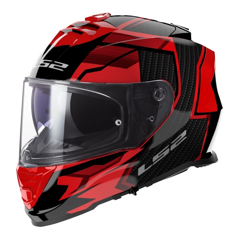 LS2 FF800 Storm II Tracker Helmets - Black / Red 06